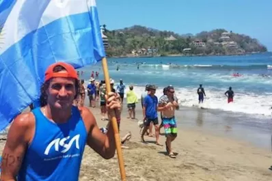 Emotiva despedida en las redes para el surfista argentino que murió en México