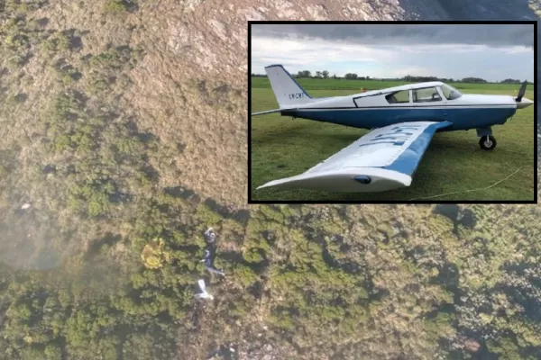 Encontraron estrellado el avión que salió de San Fernando a Punta del Este