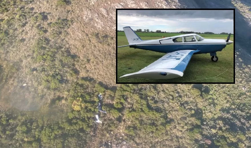 Encontraron estrellado el avión que salió de San Fernando a Punta del Este