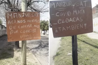 Vecinos reclaman por una “laguna de cloaca eterna” en Lucas Córdoba y Don Bosco