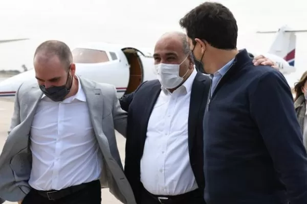 Sin Massa ni Máximo Kirchner, Manzur recibió a Wado de Pedro y a Martín Guzmán