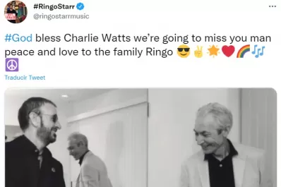 Músicos del mundo despiden en las redes a Charlie Watts