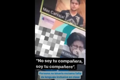 Lloró, tras pedir que la respeten como persona no binaria, en una clase virtual