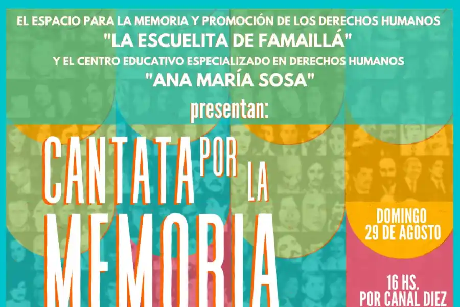 En Famaillá, se estrenará una Cantata por la Memoria de los desaparecidos