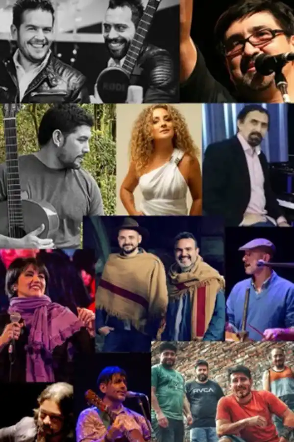 ACOMPAÑADO. El organizador de la velada convocó a un grupo grande de amigos para el recital de esta noche en el teatro San Martín. 