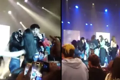 Video: un grupo de fans se abalanzó sobre Rusherking en pleno show, en Tucumán