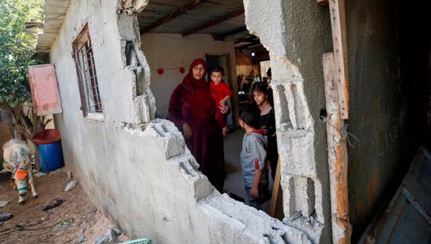 MÁS VIOLENCIA. Gaza volvió a sufrir ataques desde territorio israelí.
