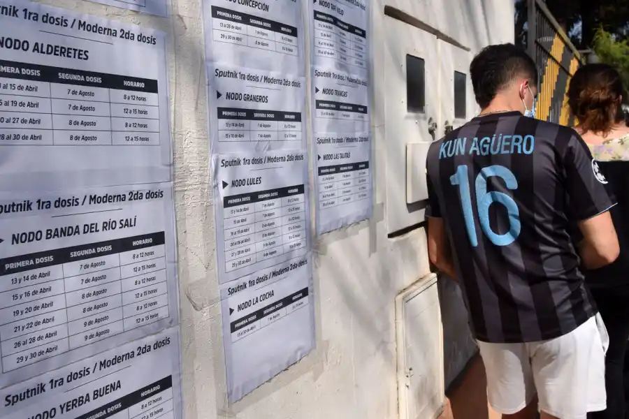 CERRAR ESQUEMAS. Salud busca que la mayor cantidad de tucumanos cuente con las dos dosis, en especial los que recibieron la primera de Sputnik V. ARCHIVO LA GACETA / FOTO DE INÉS QUINTEROS ORIO