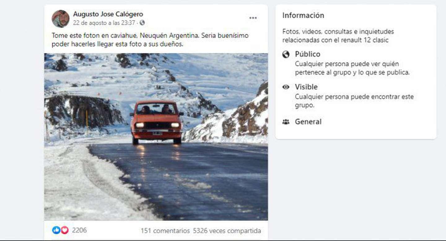 La historia detrás de la foto del Renault 12 que desafió la cordillera y se hizo viral