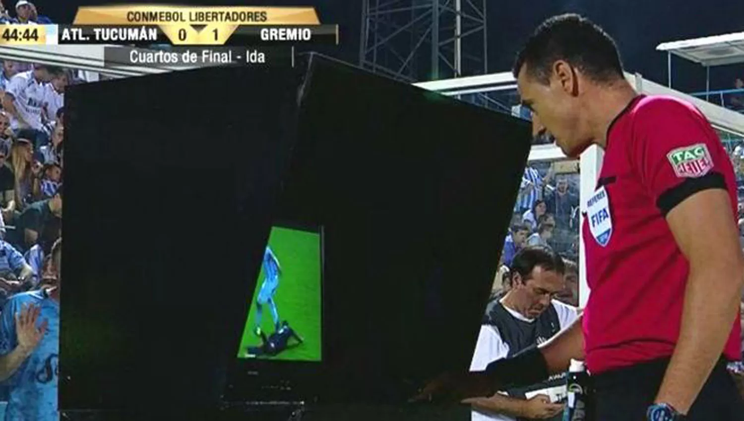 LA PRIMERA. En Tucumán el sistema de video arbitraje (VAR) se utilizó durante la participación de Atlético en la Libertadores 2018.