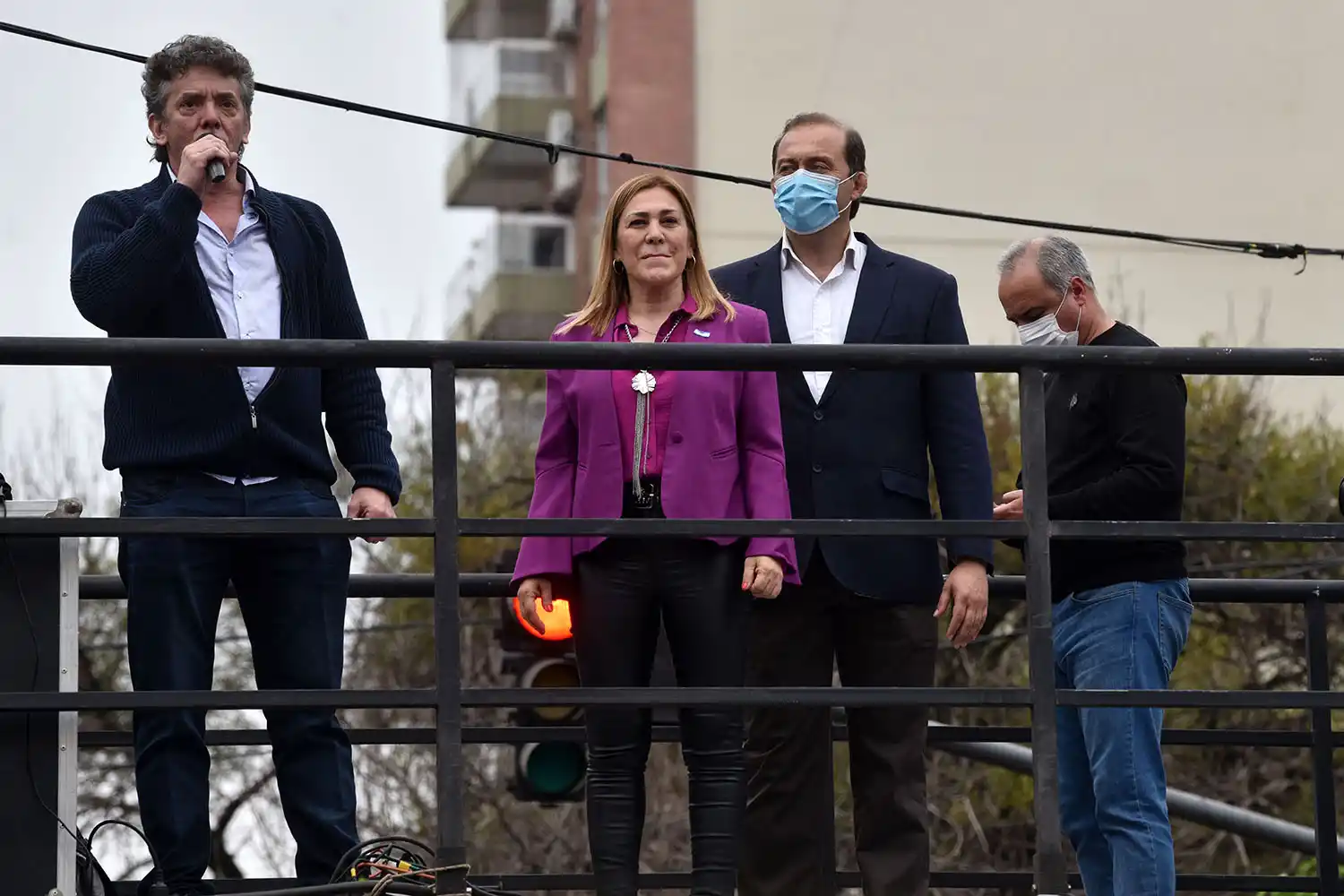 APOYO. El ex bailarín Maximiliano Guerra (PRO) vino a Tucumán para respaldar al jefe municipal.