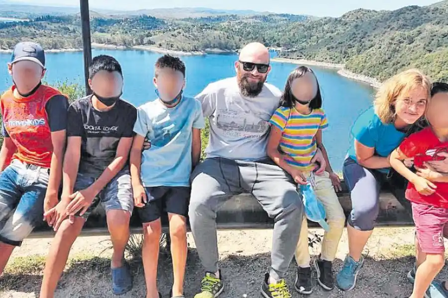 La familia de Sofía Pizzi y Alejandro