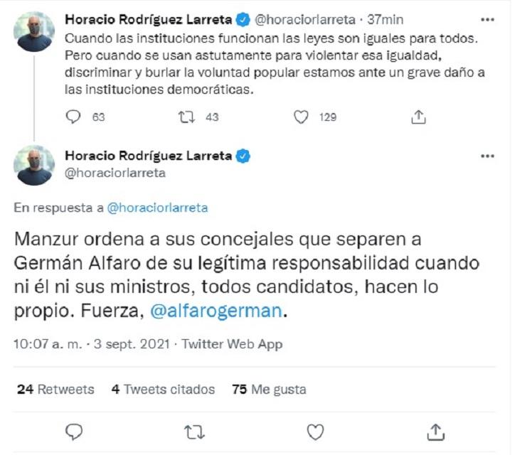 Rodríguez Larreta cargó contra Manzur: estamos ante un grave daño a las instituciones