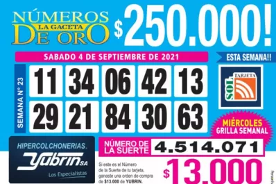Los Números de Oro de LA GACETA