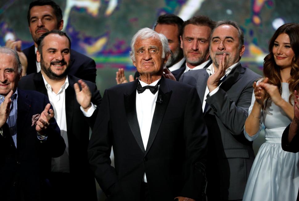 EMOCIONADO. Las lágrimas afloraron cuando recibió un premio César honorífico en febrero de 2017, la máxima distinción del cine francés.   
