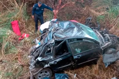 Córdoba: desbarrancó un auto y murieron dos nenas