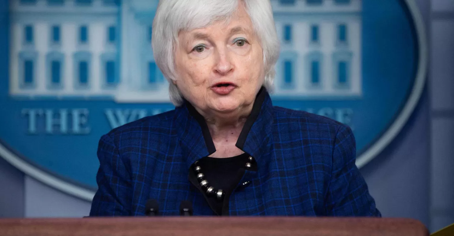 La secretaria del Tesoro de EE UU, Janet Yellen.  AFP