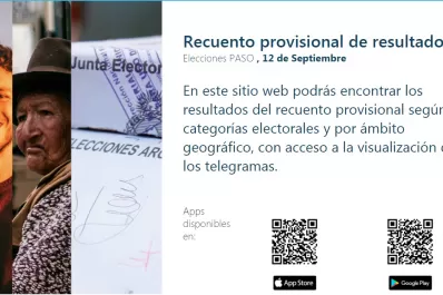 Se puede bajar una App para seguir el resultado del escrutinio provisorio de las PASO