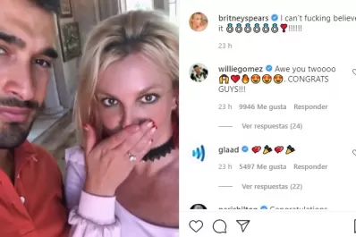 Britney Spears anunció su compromiso con un modelo y entrenador personal