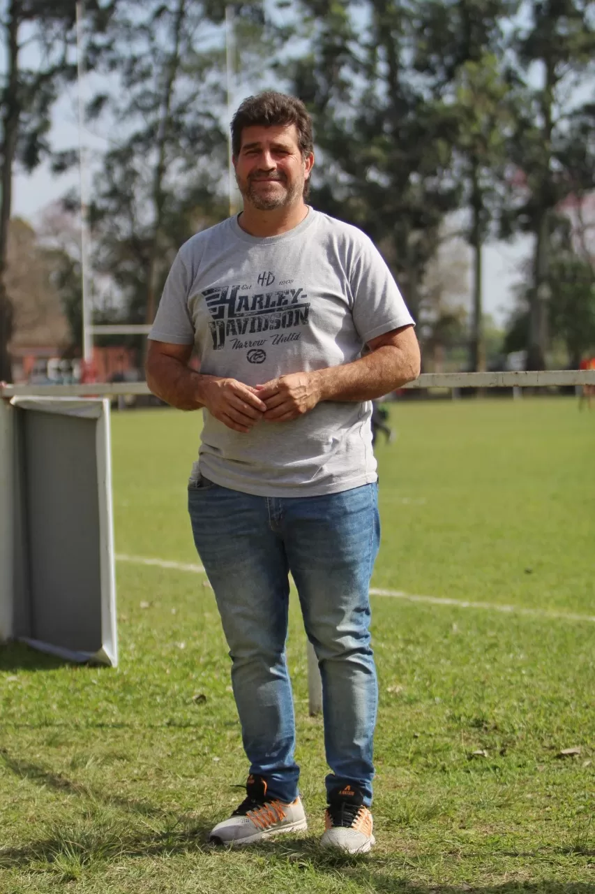 LA PRIMERA PASIÓN. En una cancha de rugby, Cáceres Cano entendió lo que es apasionarse por una actividad.  