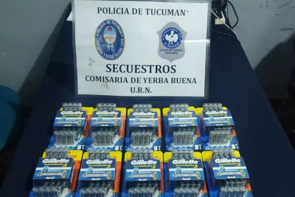 Tucumán: Una mujer fue arrestada cuando intentaba robar 80 máquinas de afeitar