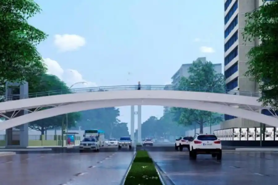 Puente peatonal de Mate de Luna: Una obra inconclusa que genera peligro