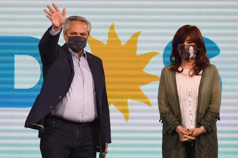 Alberto Fernández y Cristina Fernández luego de la derrota en las PASO / TÉLAM