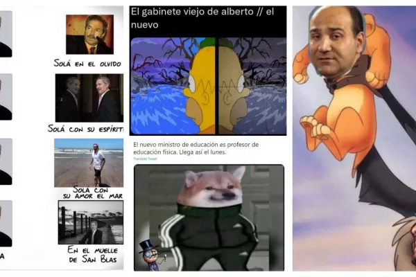 Los memes del nuevo Gabinete le apuntaron a Juan Manzur y a Felipe Solá