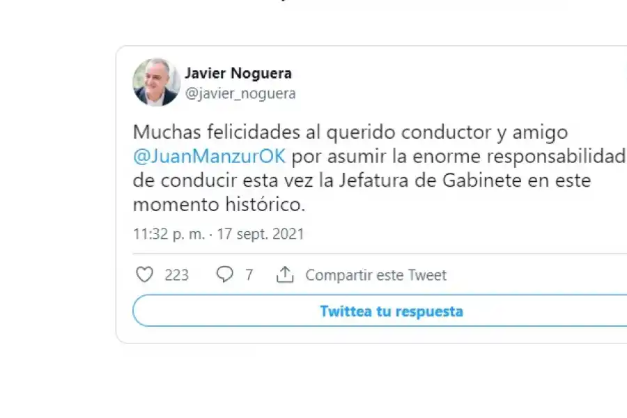 En las redes sociales, los manzuristas festejaron la designación del gobernador