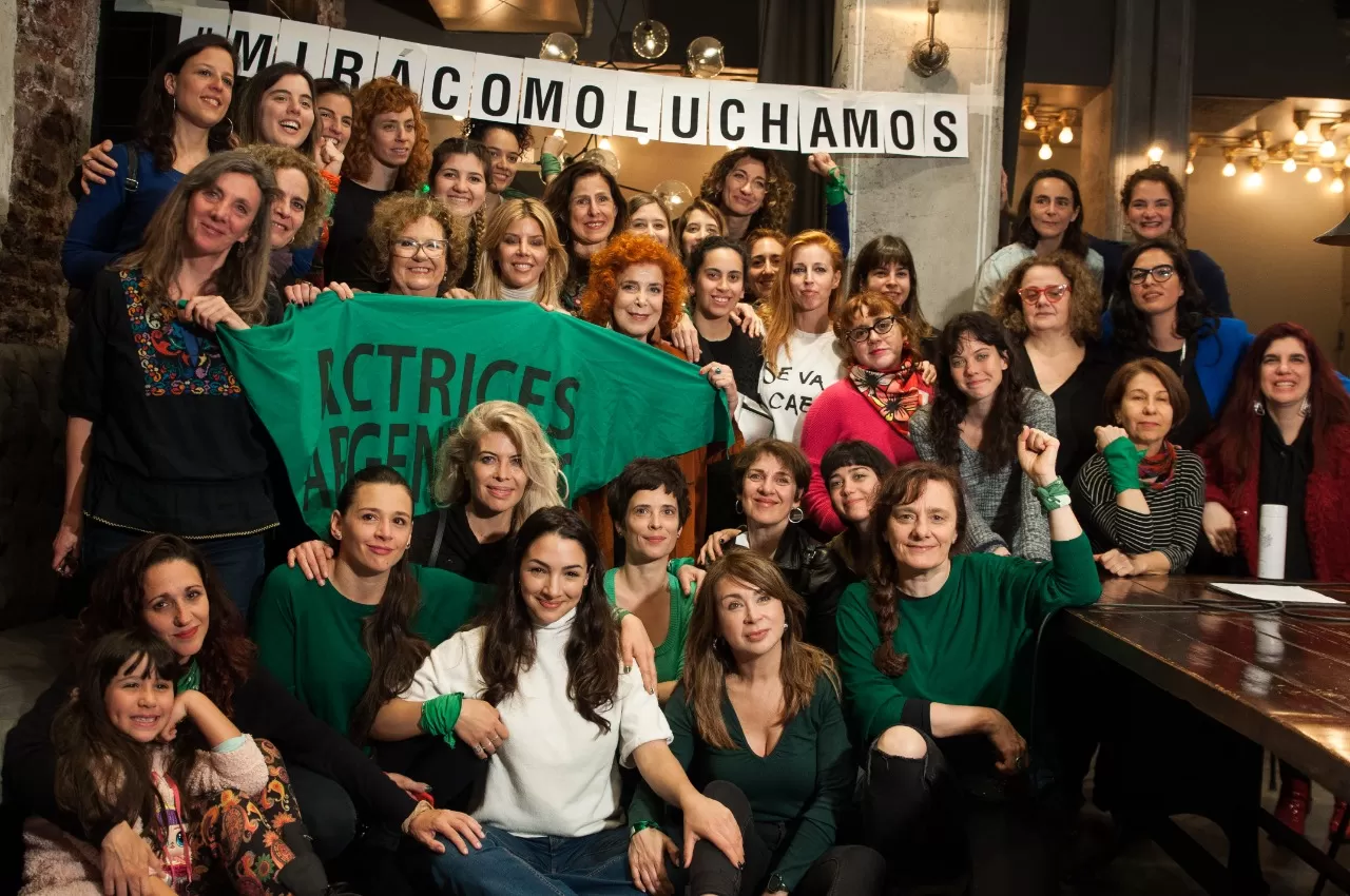 ACTRICES ARGENTINAS. El colectivo feminista se expresó a través de las redes sociales. Foto de Twitter