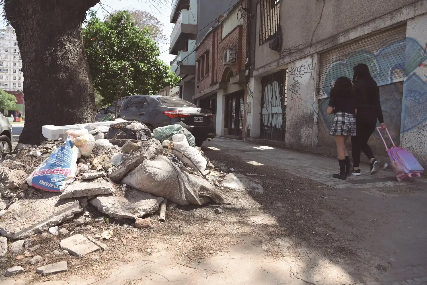 Cuando una vereda rota se convierte en la peor pesadilla