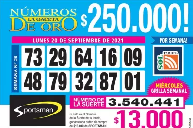 Los Números de Oro de LA GACETA