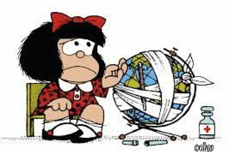 MAFALDA. Desde la voz de una niña, Quino se burlaba de Onganía. quino.com.ar 