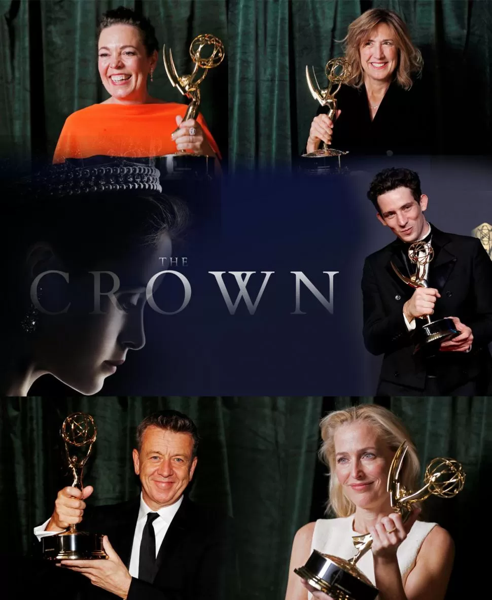 UN ELENCO GANADOR. “The Crown” ya era una serie consagrada, pero ahora ratificó su trayectoria con ocho nuevos premios Emmy de los nueve que podía obtener para sostener la preeminencia de Netflix. fotos reuters