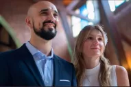 Abel Pintos y Mora Calabrese se casaron por Iglesia