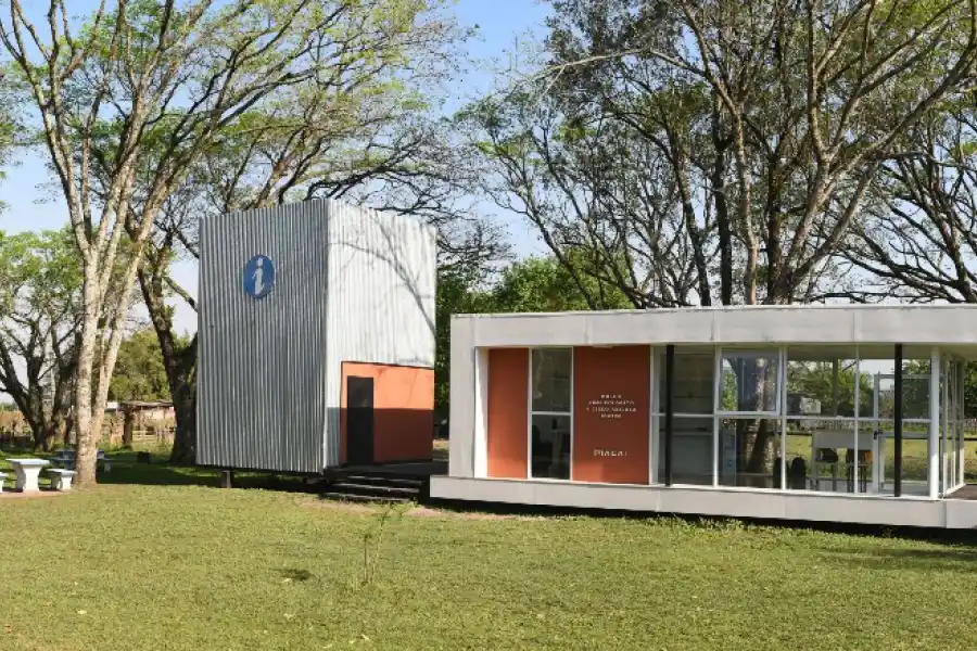 EL NUEVO MÓDULO DEL MUSEO A CIELO ABIERTO. Al anterior lo había arrasado un temporal en 2017. Está listo para que se incorpore el guión museográfico.