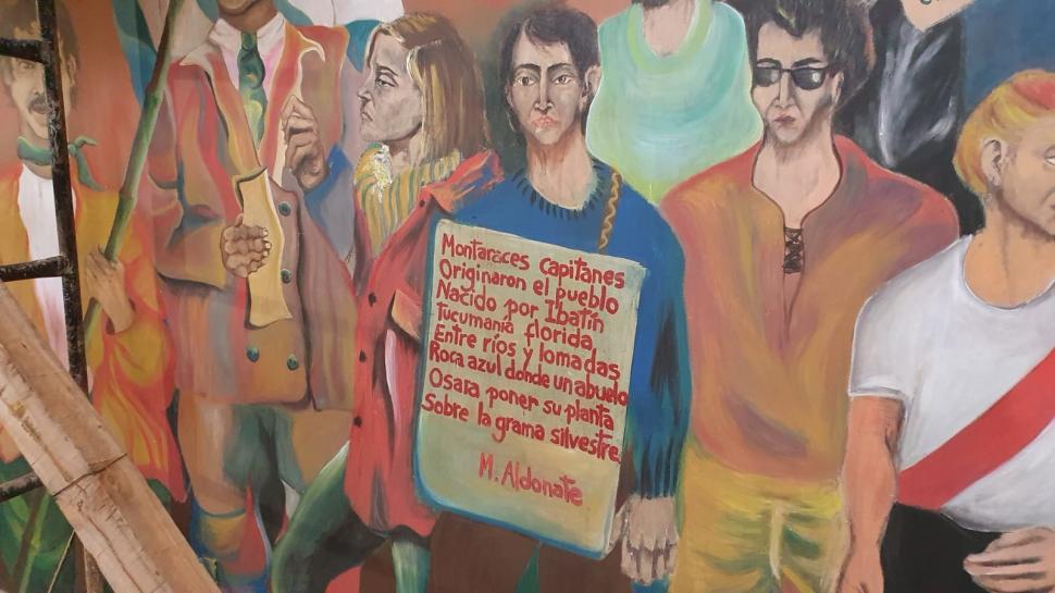Los murales hablan de cultos y luchas en Monteros