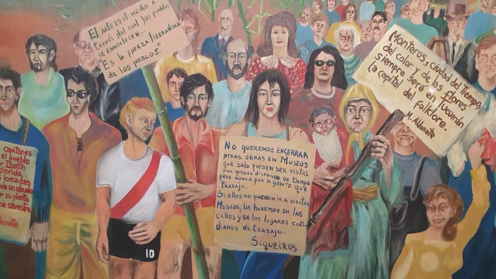Los murales hablan de cultos y luchas en Monteros