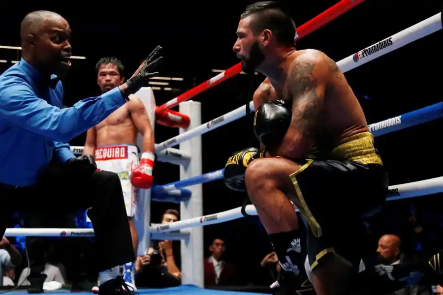 EL CIERRE. En 2018 fue Pacquiao el que venció al argentino Lucas Matthysse, en la pelea que marcó su retiro del boxeo.