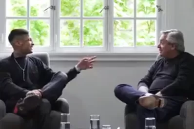 Alberto Fernández recibió a L-Gante en la Quinta de Olivos