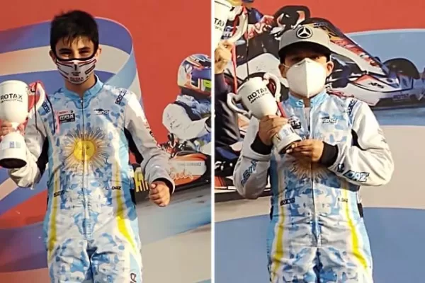 Rotax BA: los Daz se subieron al podio