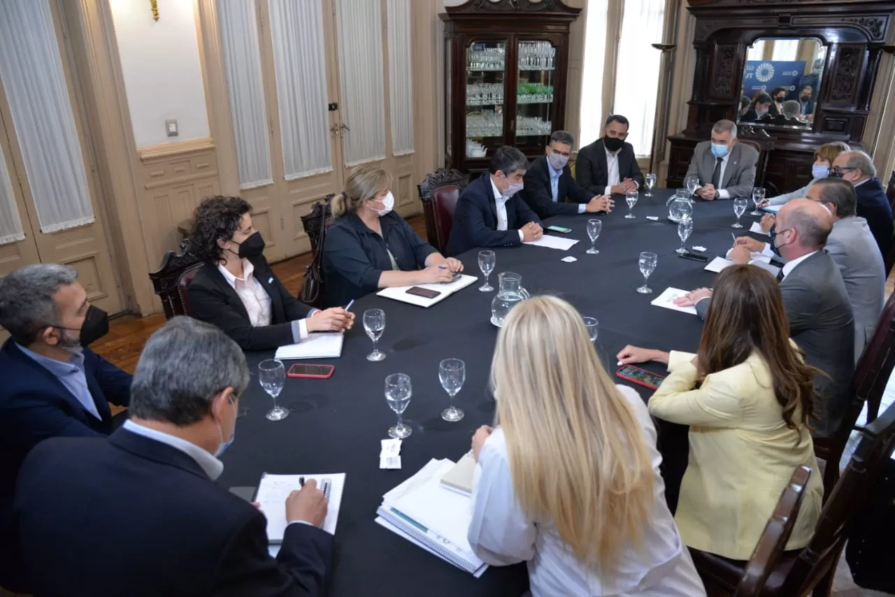 EN CASA DE GOBIERNO. Jaldo se reunió con ministros y secretarios de Estado. Foto: Comunicación Püblica