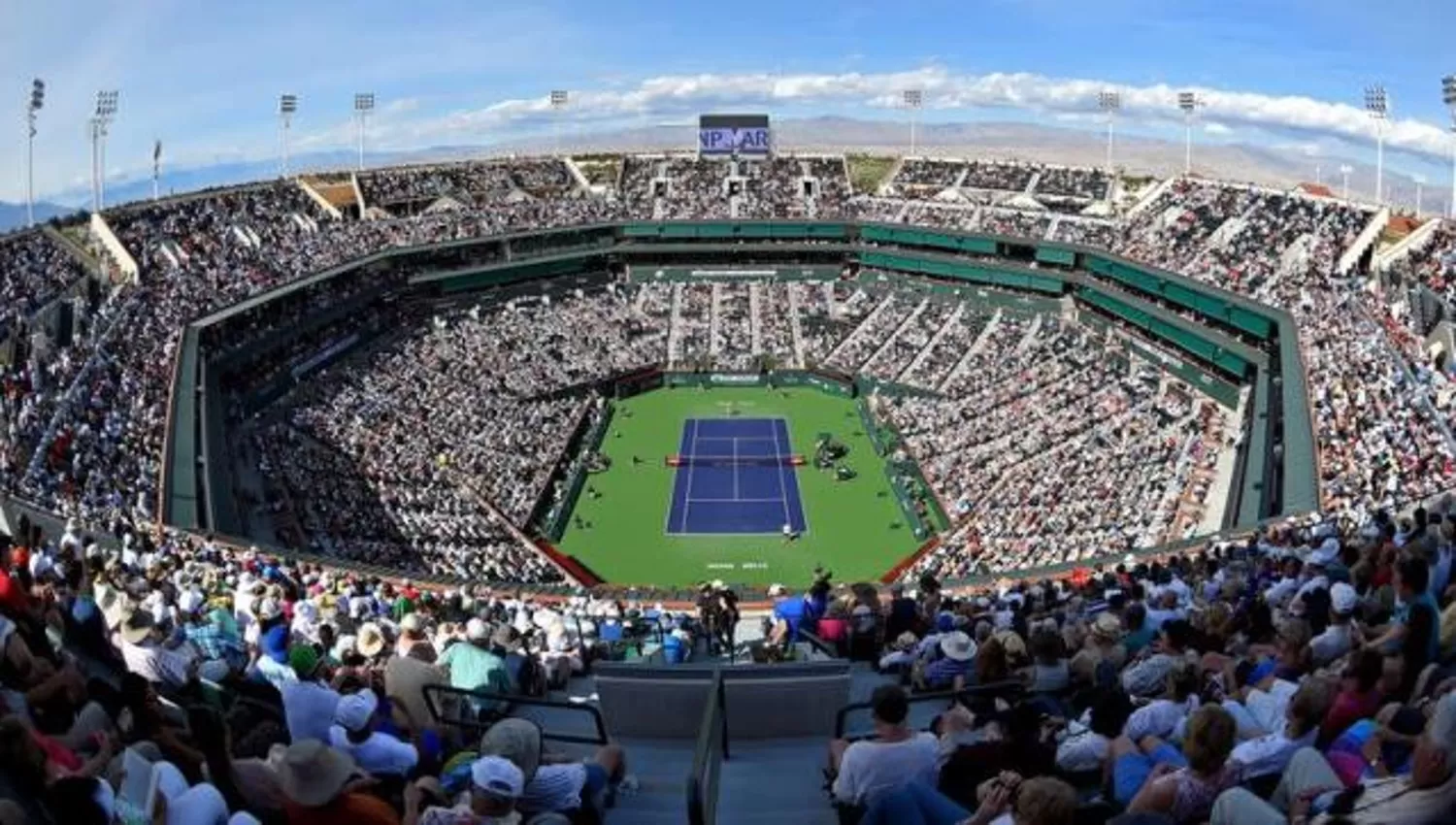 LA SEDE. El Indian Wells Tennis Garden es el segundo estadio abierto de tenis más grande del mundo, con capacidad para 16.000 espectadores.