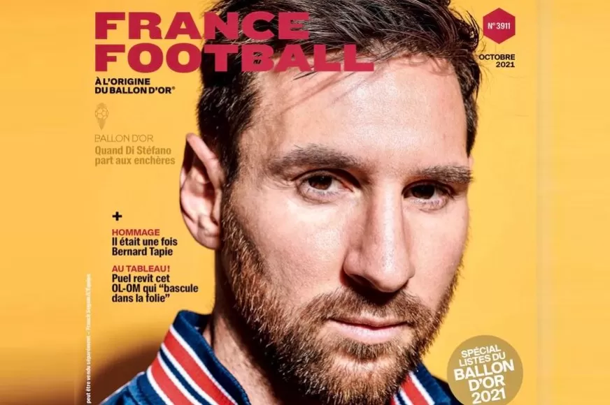 Messi en la portada de France Football