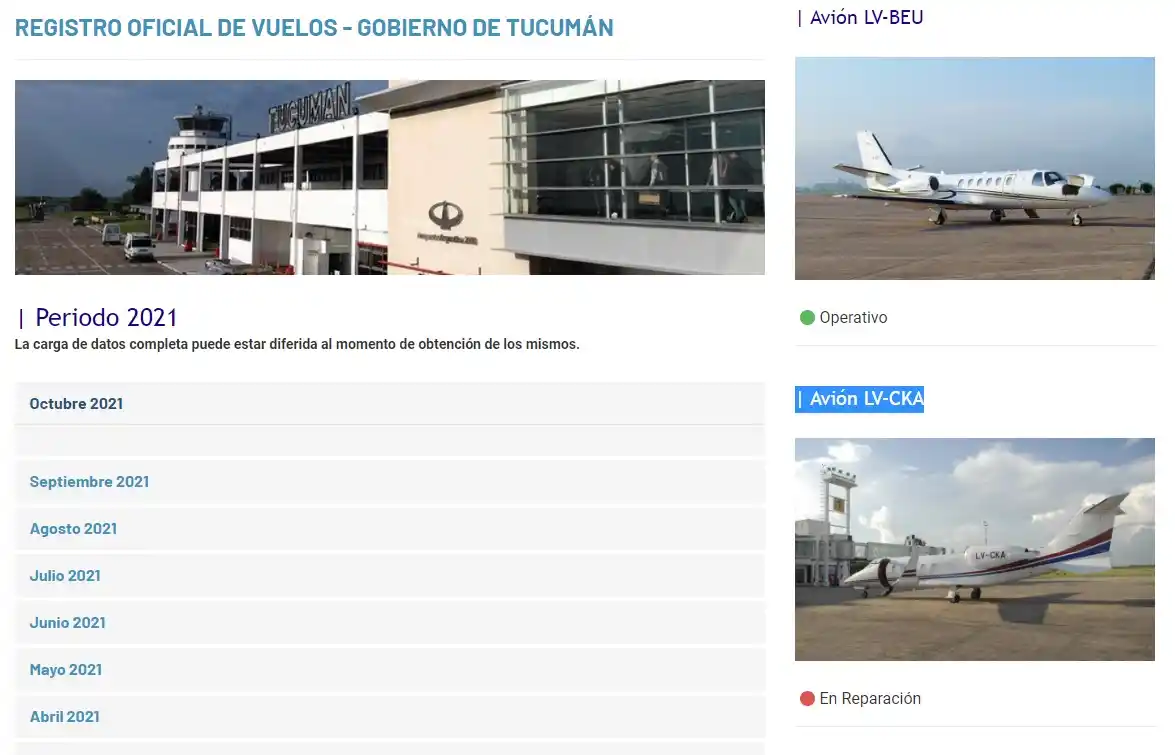 Manzur voló a Estados Unidos en una aeronave del Gobierno de Tucumán