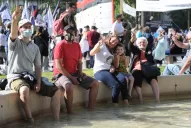 En la plaza de Mayo se hizo sentir la movilización por el Día de la Lealtad
