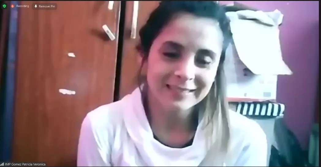 PATRICIA GÓMEZ, EN LA AUDIENCIA DE HOY. Captura de Video.