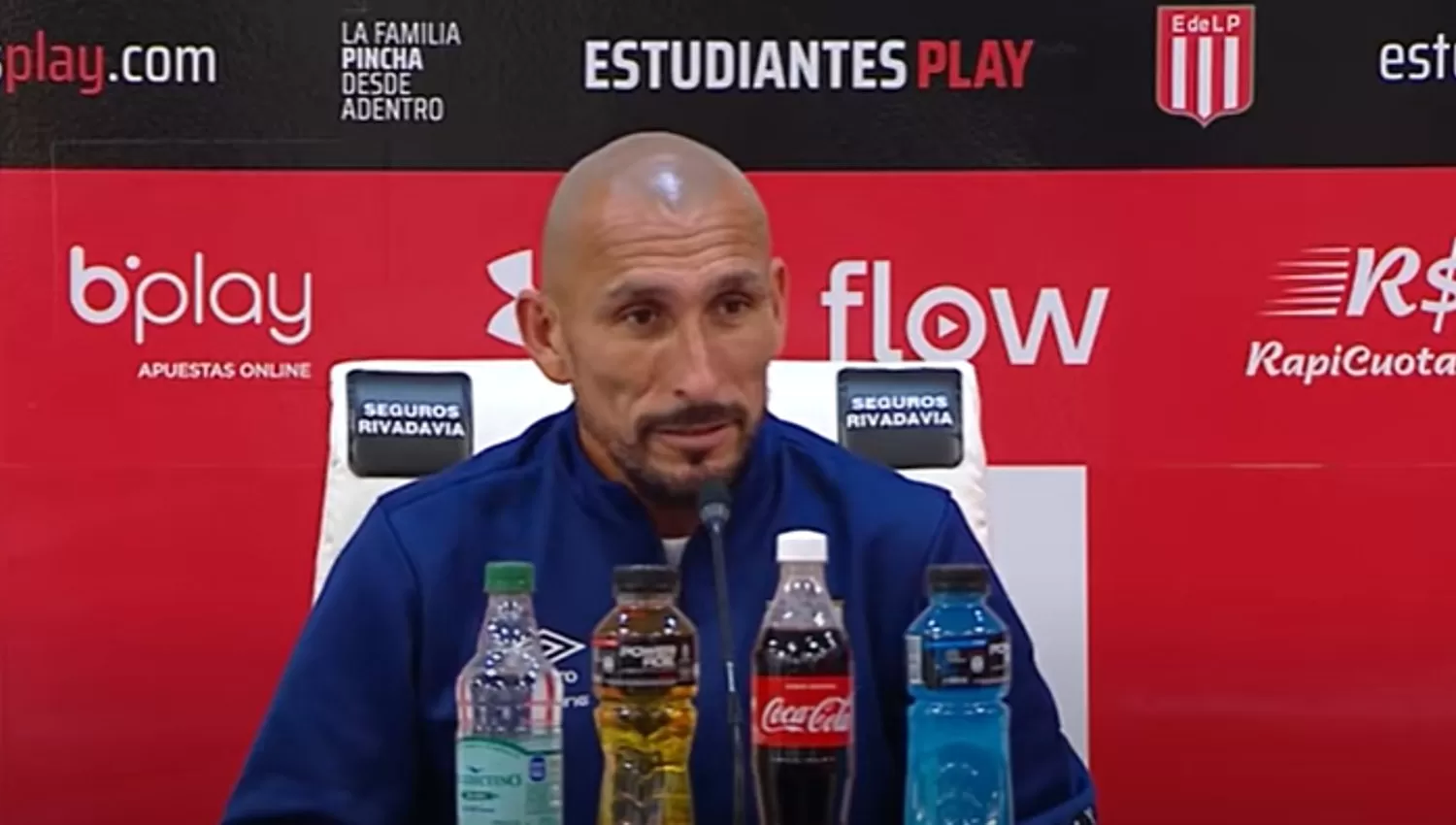 Cholo Guiñazú, DT de Atlético Tucumán. CAPTURA DE VIDEO