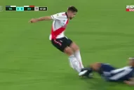 La plancha de Peña que dejó a River con 10 jugadores