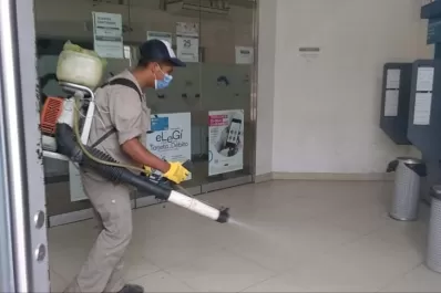 El temor por la variante Delta en Monteros obligó a desinfectar edificios públicos